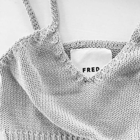 Les Basics Grey Knit Top - Picture 2 of 6